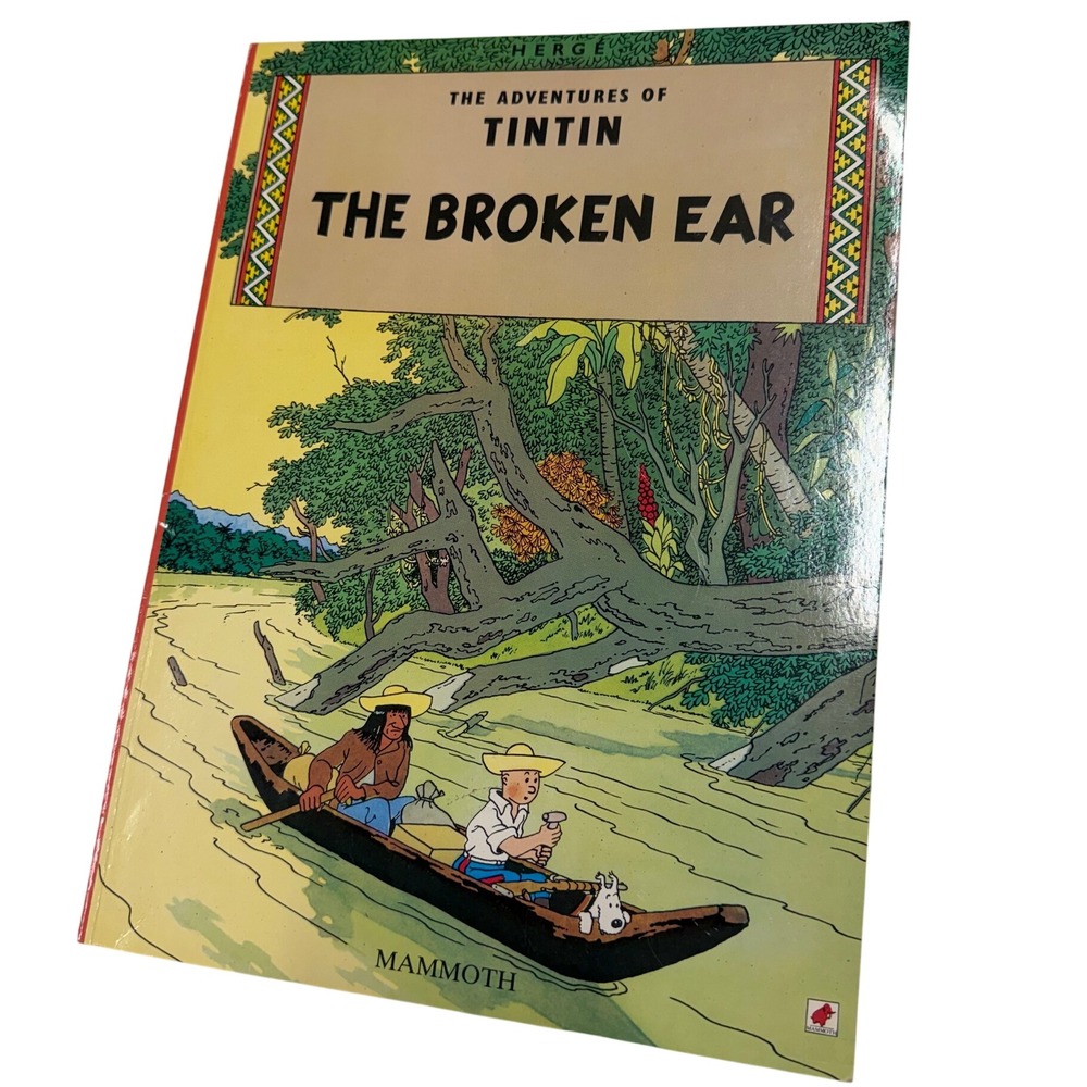 The Adventures of Tintin The Broken Ear Herge Mammoth Paperback Graphic Novel
